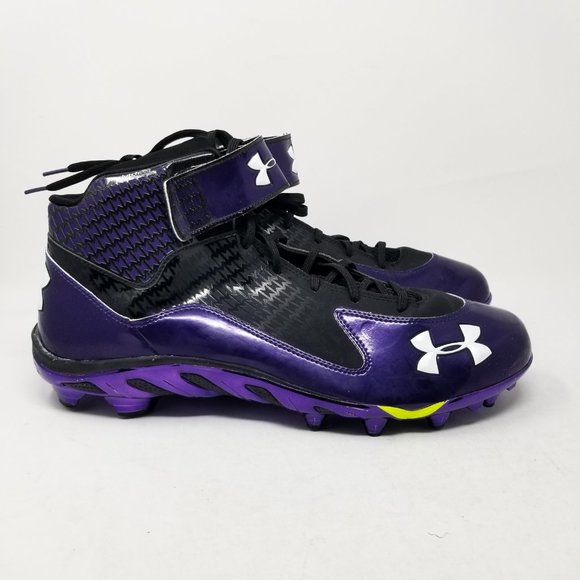 Under Armour Spine Nitro MC Football Cleats Purple - Picture 2 of 12